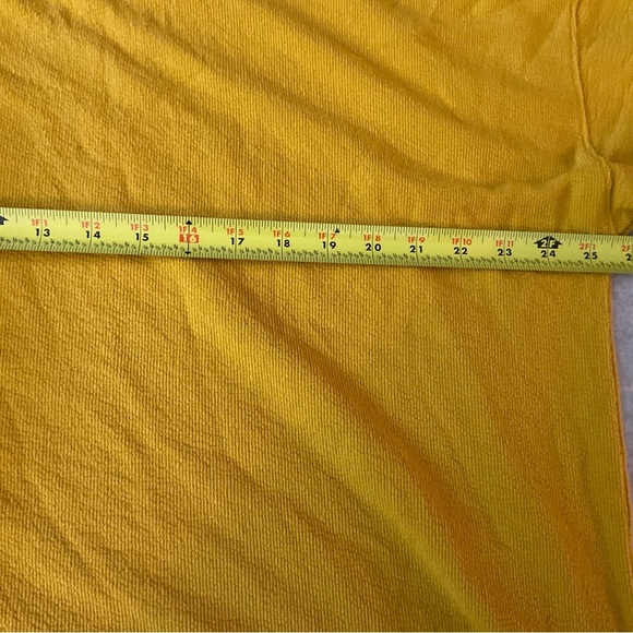 Candance Cameron Bure French Terry Top Yellow 1X - Picture 2 of 5